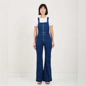 Rolla’s Denim Eastcoast Flare Overall Dark